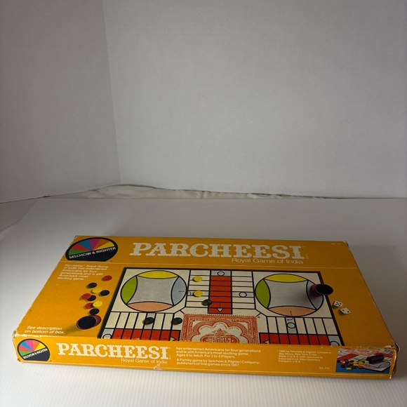 Parcheesi Royal Game of India COMPLETE Set Selchow Righter Vintage 1982 - Picture 11 of 16